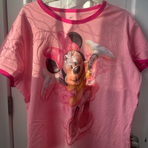 Disney Pink Minnie Mouse Short Sleeve Tee